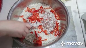 Вкусная начинка с сырым рисом для голубцов/один из вариантов