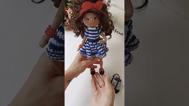 Вязаная кукла крючком Морячка, Crochet doll смотреть онлайн