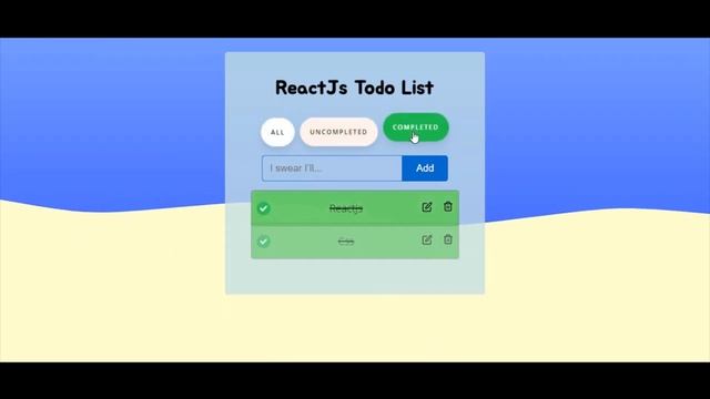 To-Do List con React Js смотреть онлайн
