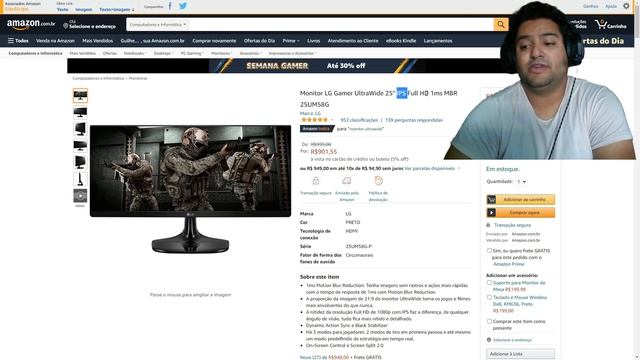 URGÊNCIA 15/04 MONITOR ACER 23,8" FULL HD 165HZ 0.5 MS POR R$ 1.149 NO CARTÃO COM FRET смотреть онлайн