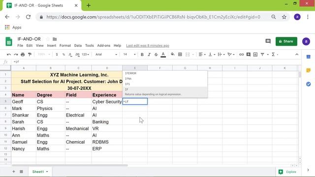 IF AND OR Google Sheets | Nest One Function Inside Another | Google Sheets Functions смотреть онлайн