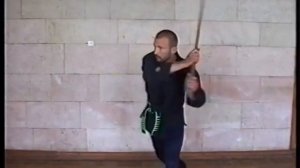 Работа с мечом  Техника меча   1я базовая форма  Вьет Во Дао Лотос Дыонг