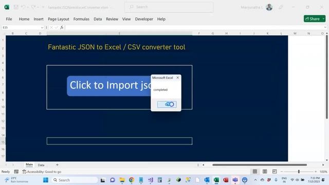 JSON into excel converter excel macro смотреть онлайн