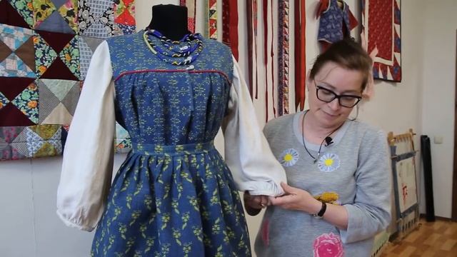 Женский костюм. Вторая половина XIX века. Народный костюм Дмитровского уезда Московской губернии
