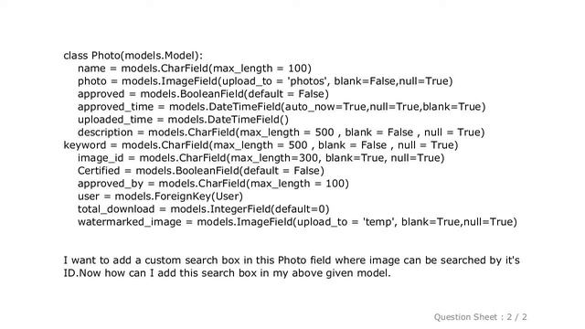 Django : How to add custom search box in Django-admin? смотреть онлайн
