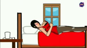 Funny 2d 3d Animation Girl Fart