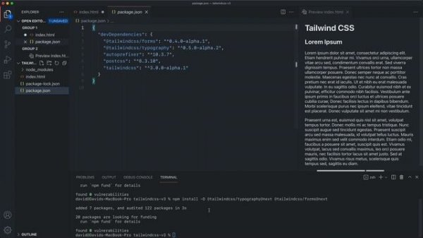 Tailwind CSS Tutorial: Installation and First Steps
