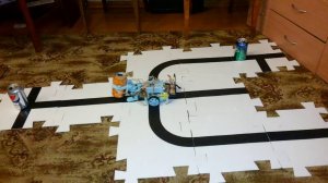 Робот НК 42-02 Сбор банок с трёх тропинок