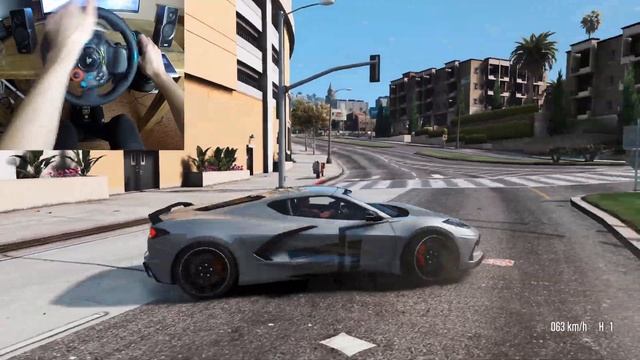 GTA V - 2020 Chevrolet Corvette C8 | Logitech G29 | 4K / 60FPS Drive Test смотреть онлайн