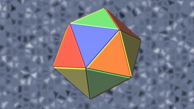 Net of Icosahedron / Розгортка икосаедра / Равёртка икосаэдра смотреть онлайн