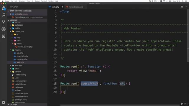 Laravel routes, views & layouts - Laravel Tutorial смотреть онлайн