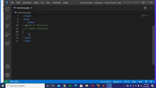 USE OF FUNCTIONS IN PHP PROGRAMMING LANGUAGE || Basics Programming смотреть онлайн