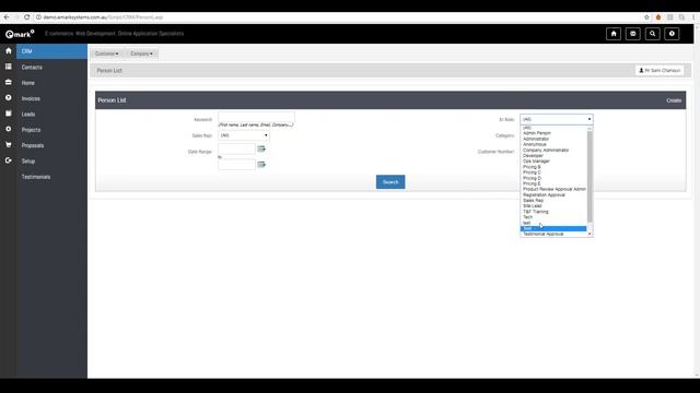 CRM - Customers - Search смотреть онлайн