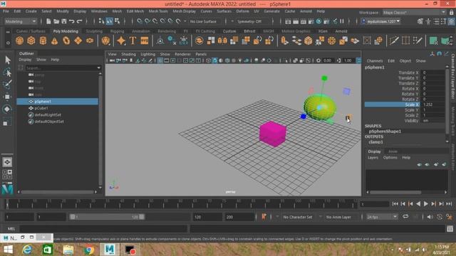 Maya utility node--Maya 2022 Clamp Node tutorial смотреть онлайн