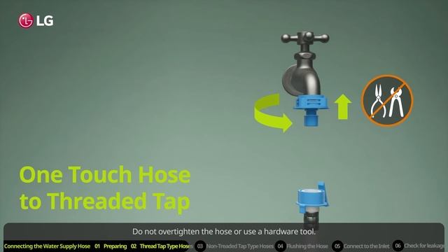Lavatrici LG | Come collegare il tubo di alimentazione dell'acqua смотреть онлайн