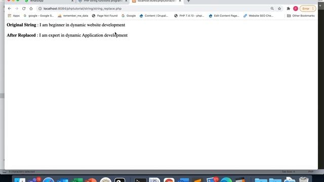 string replace function in php смотреть онлайн