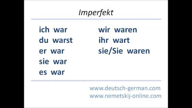 Немецкий язык онлайн, спряжение глагола sein смотреть онлайн