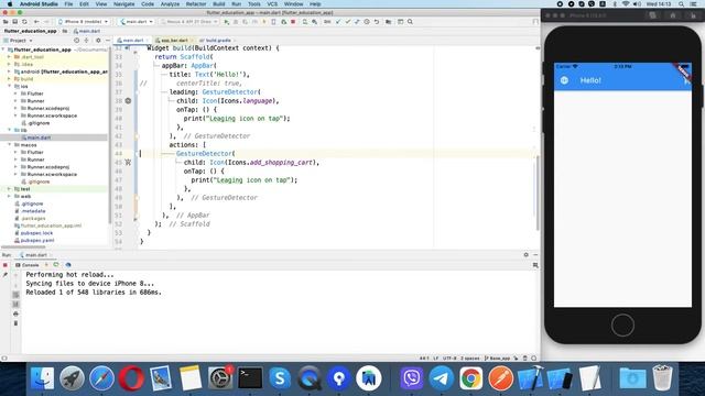 Flutter UI: AppBar смотреть онлайн