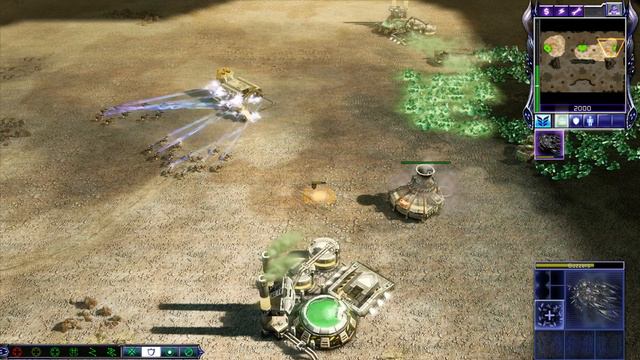 C&C 3 Kane's Wrath 1 vs 1 skirmish (Hard AI, Rusher) смотреть онлайн