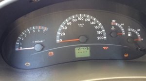 Сброс ошибок Панели приборов,  Калина. Диагностический режим.