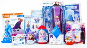 ХОЛОДНОЕ СЕРДЦЕ 2 - СКУПИЛА ВСЁ Сюрпризы Киндеры Канцелярия Вкусняшки