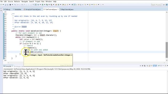 Java Set Tutorial смотреть онлайн