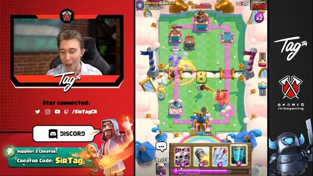 BREAK THEIR PHONES! MAKE PRO PLAYERS RAGE w/ GOLEM CLONE! — Clash Royale смотреть онлайн