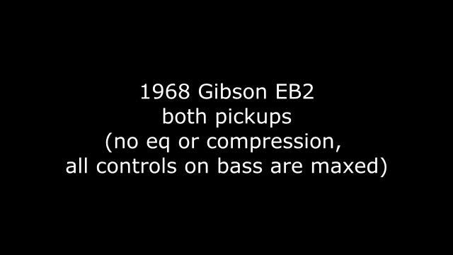 1968 Gibson EB2 direct pickup demonstration смотреть онлайн