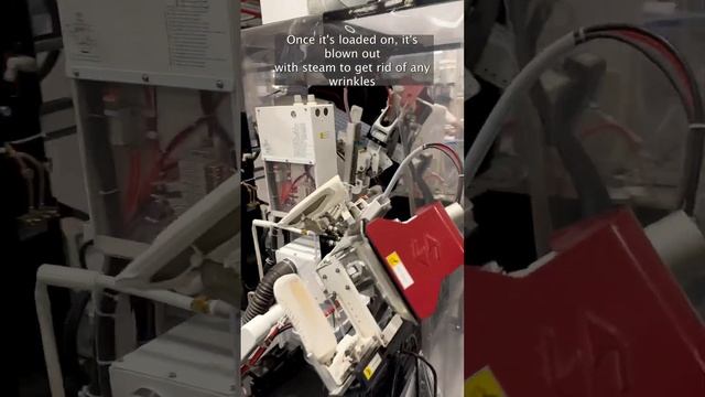 How shirts get pressed & ironed at the dry cleaner #behindthescenes смотреть онлайн