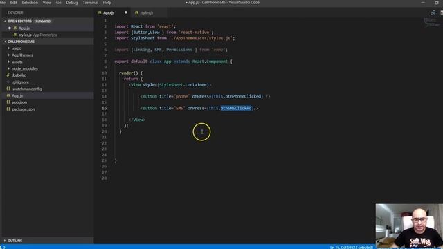 Send SMS, Phone Call - React Native - ارسال رسالة فصيرة و عمل اتصال смотреть онлайн
