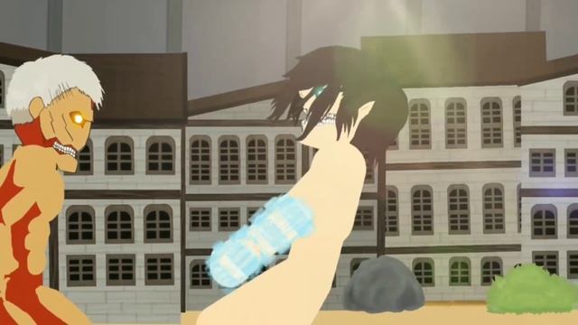 Eren Yeager Destroying Armored and Jaw Titan Stick Fight!!! Animation || Drawing Cartoons 2. смотреть онлайн
