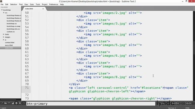 Bootstrap3 - 14 - Добавление навигации в карусель смотреть онлайн