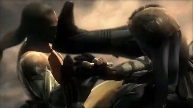 Солид Снейк против Ликвида Оцелота в игре "Metal Gear Solid 4" смотреть онлайн