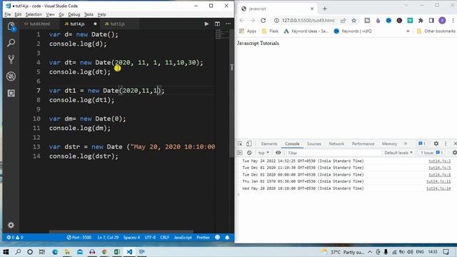 JavaScript tutorial : Date Object in JS | web development #60 #codewithsheetal #coder смотреть онлайн