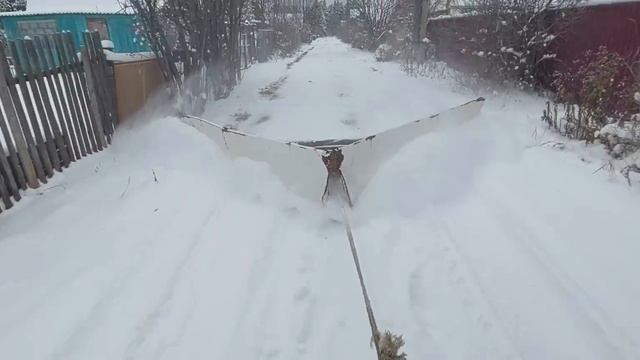 Чистка снега клином! смотреть онлайн