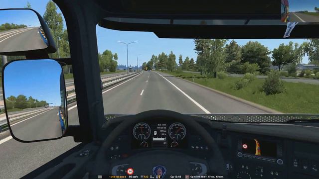 ETS2. Scania R730 Topline .Рейс : Таллин - Кунда ( Эстония). смотреть онлайн