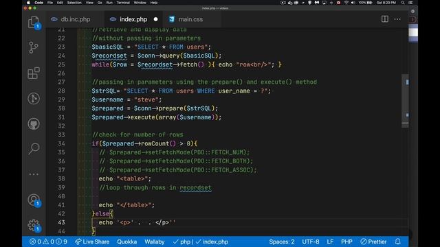 Introduction to PDO and Prepared Statements for MySQL Queries смотреть онлайн