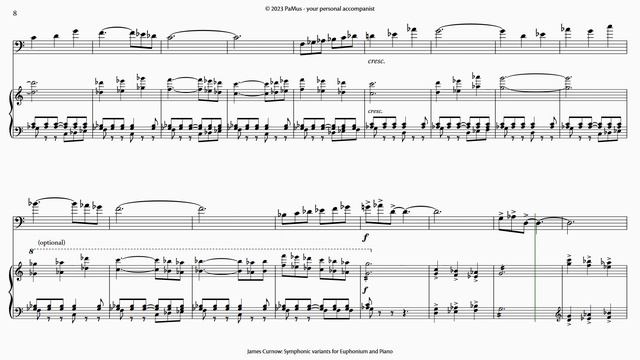 James Curnow: Symphonic Variants, piano accompaniment 442Hz смотреть онлайн