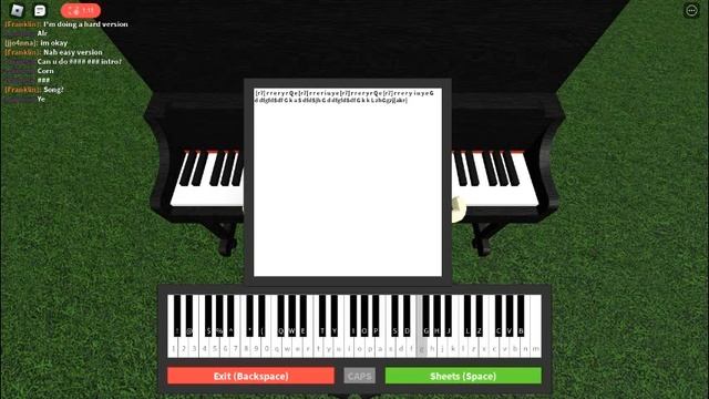 How to play Giorno's Theme on a Roblox Piano [Sheet in Desc] смотреть онлайн