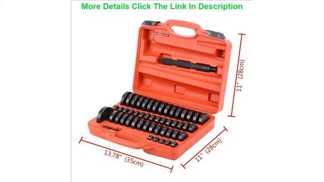 Samger 51 pcs Custom Bushing Bearing Seal Driver Push Press Disc Tool Set 18-74mm Bush/Bearing/Sea смотреть онлайн
