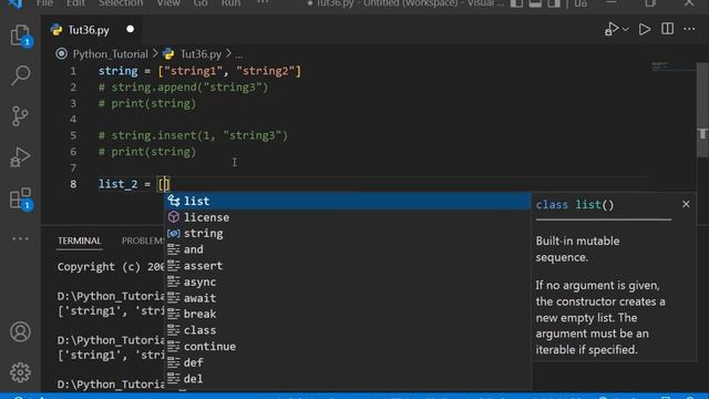 Python Tutorial #tutorial 36|| Adding data to Lists || Methods to add data to the list смотреть онлайн