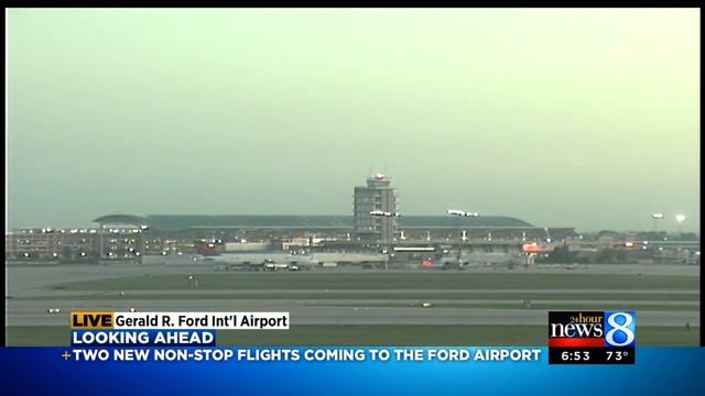 New non-stop flights begin at Ford Airport смотреть онлайн