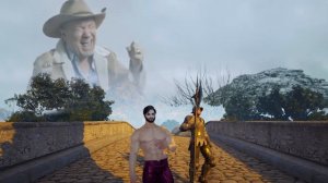 Мужик орет в горах