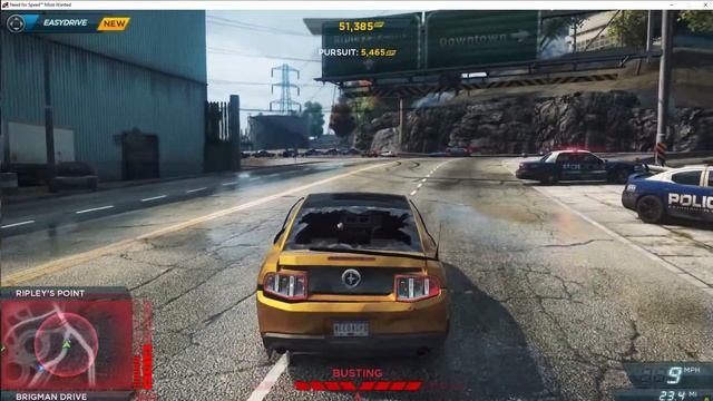 nfs most wanted gameplay (Playing with Ford mustang boss) (Steering wheel) смотреть онлайн
