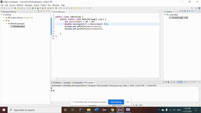 Java tutorial 3 - int, double, % смотреть онлайн