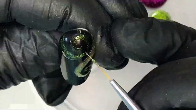 Орнамент кошачьим глазом дизайн ногтей cat's eye nail design смотреть онлайн