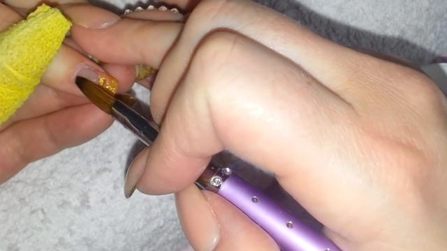 Cocktail Nails + Orange Glitter Gradiant French Nails With Fruit Fimos смотреть онлайн