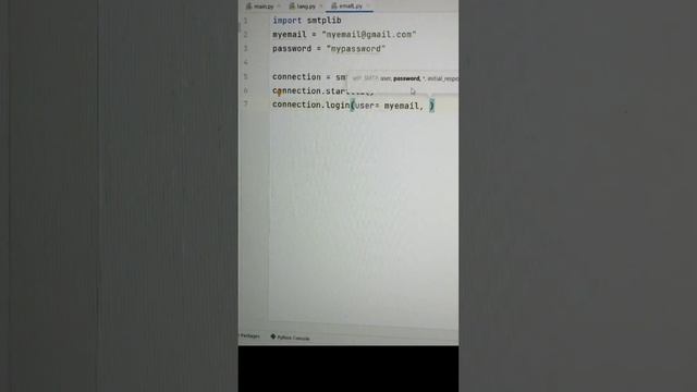 Send email using Python in just 8 lines of code | Python | Mithil смотреть онлайн