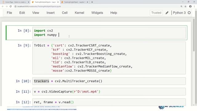 Multiple Object Tracking using OpenCV in Python - Part 3 смотреть онлайн