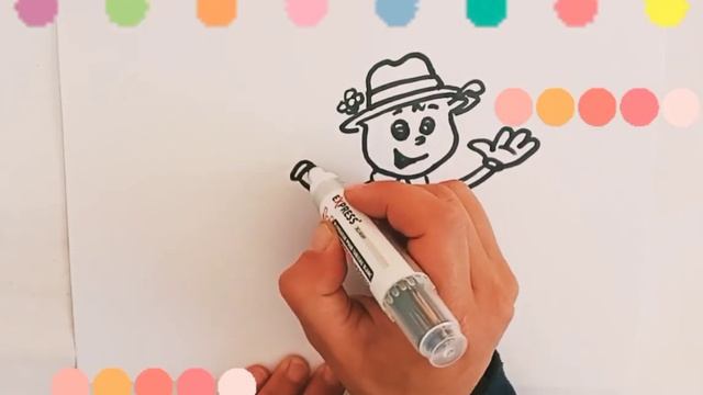 worm drawing for kids | рисунок червяка для детей | 孩子們的蠕虫畫 смотреть онлайн